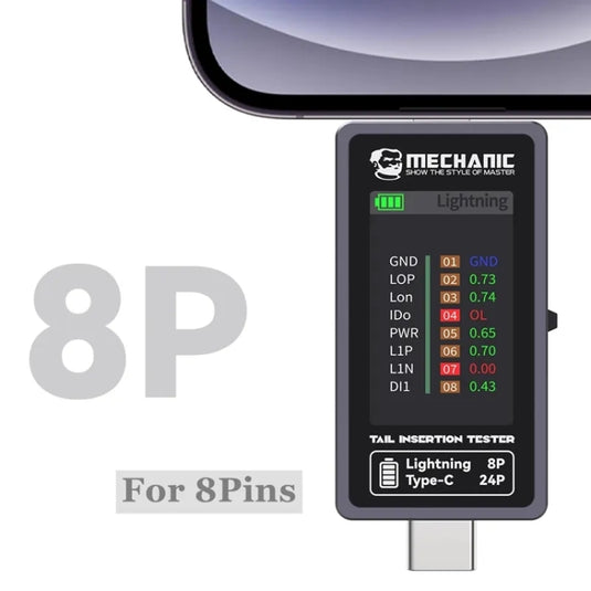 [T-824] Mechanic Auto detections Diagnosis For Apple Lightning & Andriod Type-C Port Device - Polar Tech Australia