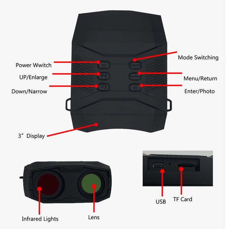 Load image into Gallery viewer, [NV6000] Outdoor Hunting Twilight Full Color 4K HD Binocular Night Vision - Polar Tech Australia
