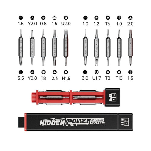 Chargez l&#39;image dans la visionneuse de la galerie, JAKEMY JM-8195 21-in-1 S-2 Bits Square Handle Design Screwdriver - Polar Tech Australia
