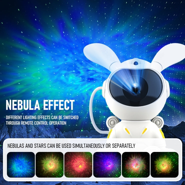 Chargez l&#39;image dans la visionneuse de la galerie, [G002] Space Rabbit Starry Sky Projection Lamp Bluetooth Speaker 2 in 1 Laser Light(White) - Polar Tech Australia

