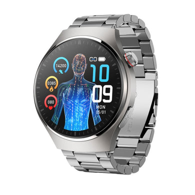 [Brand New] MT200 1.43 inch AMOLED IP67 Steel Band Smart Call Watch, Support ECG - Polar Tech Australia