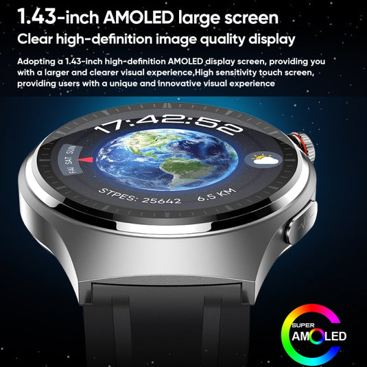 [Brand New] MT200 1.43 inch AMOLED IP67 Steel Band Smart Call Watch, Support ECG - Polar Tech Australia