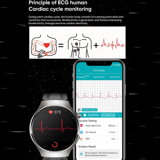 [Brand New] MT200 1.43 inch AMOLED IP67 Steel Band Smart Call Watch, Support ECG - Polar Tech Australia