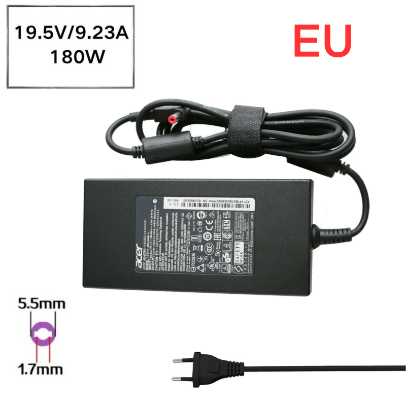 Chargez l&#39;image dans la visionneuse de la galerie, [19.5V-9.23A/180W][5.5x1.7] Acer Nitro 5 AN515-57-55R8 N20C1 AC Power Supply Adapter Charger - Polar Tech Australia
