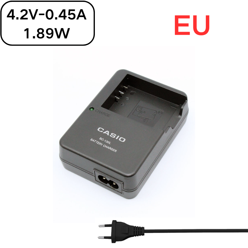 Cargue la imagen en el visor de la galería, [BC-130L][4.2V-0.45A] Casio NP-130 Battery / Exilim EX-ZR EXILIM EX-100 Series - Camera Charger Power Supply Adapter
