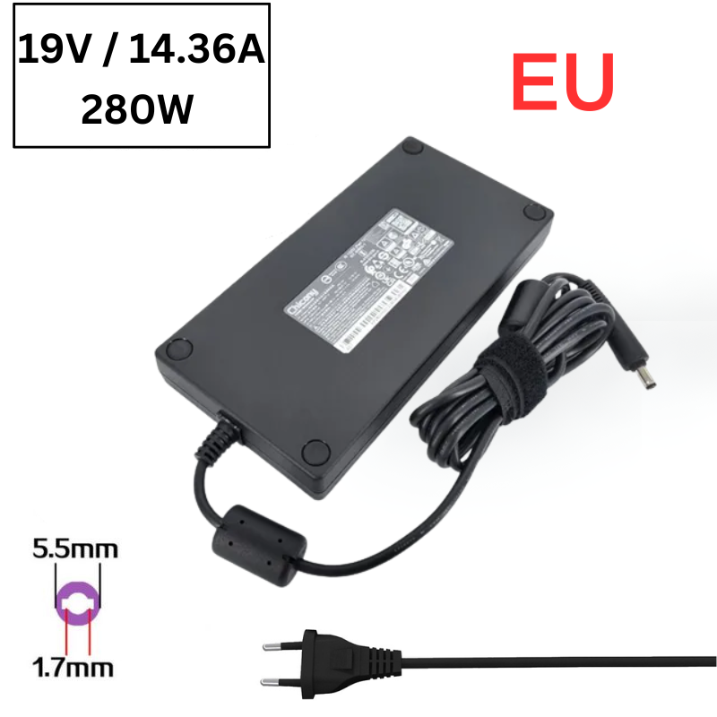 Chargez l&#39;image dans la visionneuse de la galerie, [19.5V-14.36A/280W][5.5x1.7] Acer Nitro 5 N22C1 A21-280P1A AC Power Supply Adapter Charger - Polar Tech Australia
