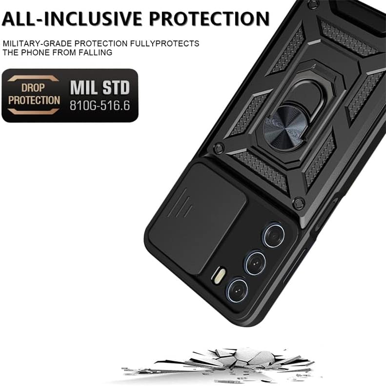 Load image into Gallery viewer, [Built-in 360-degree rotatable ring bracket][Camera Cover] Motorola Moto Edge 50 Neo - Shield Shockproof Rugged Heavy Duty Case - Polar Tech Australia
