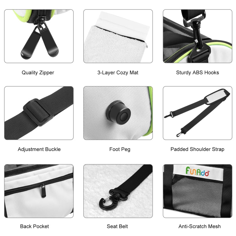 Load image into Gallery viewer, FUNADD Pet Travel Carrier Bag Shoulder Foldable Tote Bag
