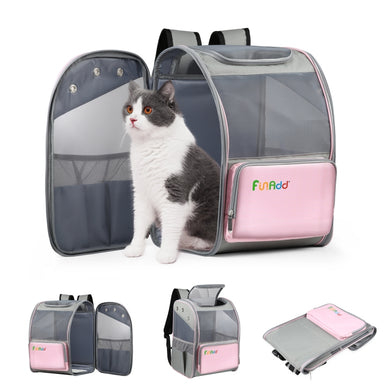 FUNADD Fold Breathable Pet Backpack Outdoor Shoulders Cat Bag, Pet Backpack - Polar Tech Australia