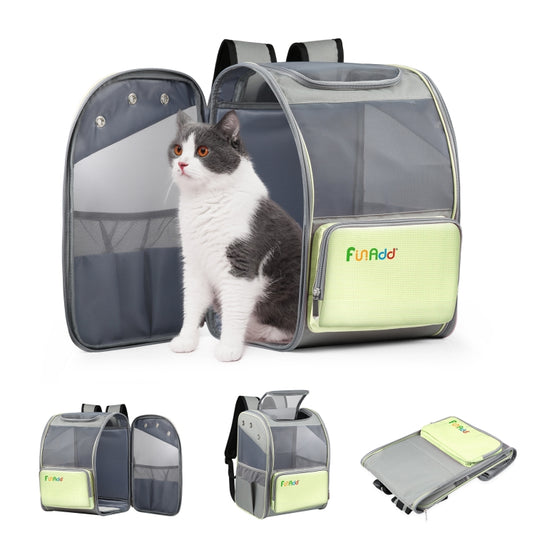 FUNADD Fold Breathable Pet Backpack Outdoor Shoulders Cat Bag, Pet Backpack - Polar Tech Australia