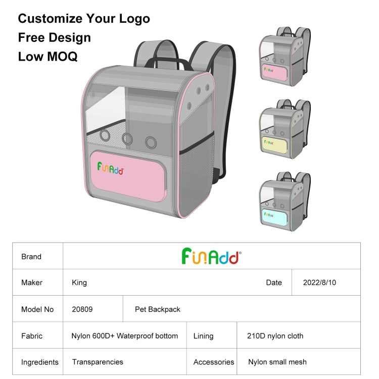 Load image into Gallery viewer, FUNADD Fold Breathable Pet Backpack Outdoor Shoulders Cat Bag, Pet Backpack - Polar Tech Australia
