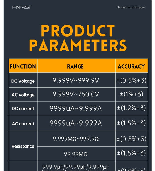 [DMT-99] FNIRSI Intelligent Color Screen Digital Multi Meter