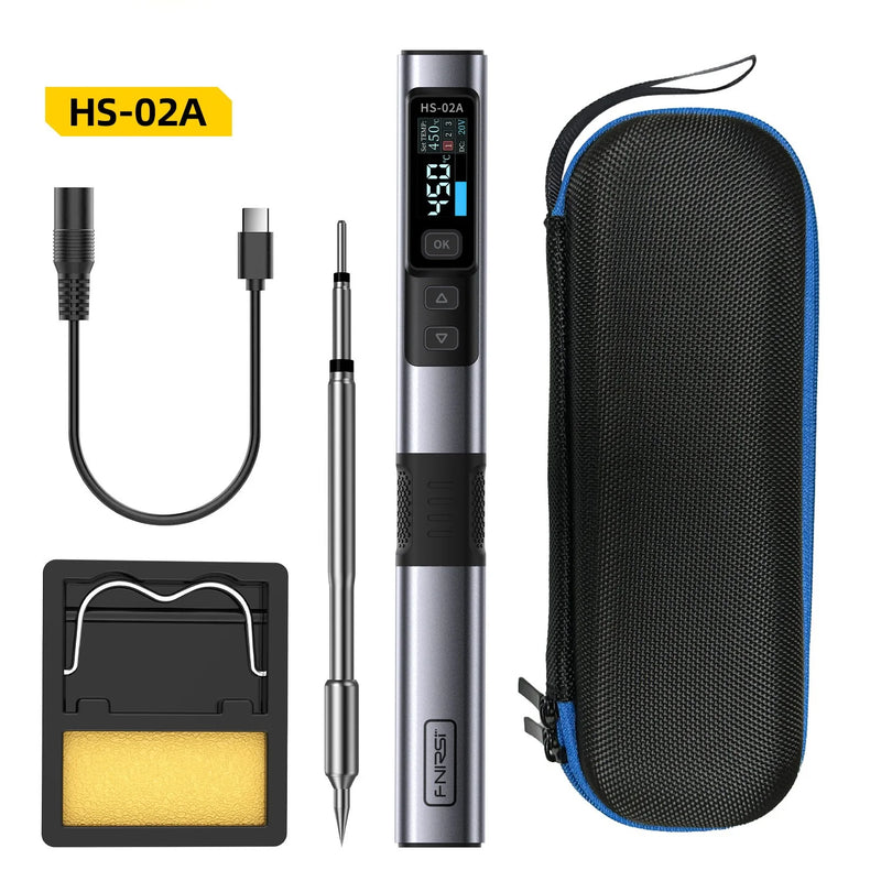 Chargez l&#39;image dans la visionneuse de la galerie, [HS-02] FNIRSI Intelligent Soldering Iron 100W Portable Temperature-Controlled Soldering Station - Polar Tech Australia
