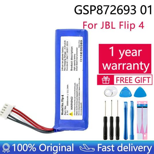 [PH2.0-JST Connector][GSP872693] Universal 3500mAh 3.7V Rechargeable Li-Ion Lithium Polymer Battery - Polar Tech Australia