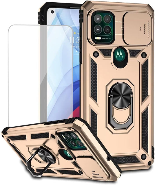 [Magnetic Rotable Kickstand][Slide Camera Cover] Motorola Moto G Stylus 5G 2021 - Shield Shockproof Rugged Heavy Duty Case - Polar Tech Australia