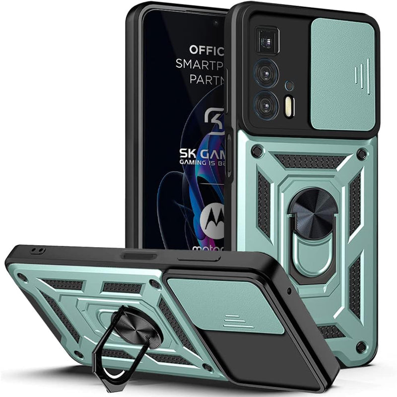 Load image into Gallery viewer, [Magnetic Ring Kickstand][Camera Cover] Motorola Moto Edge 20 Pro - Shield Shockproof Rugged Heavy Duty Case - Polar Tech Australia
