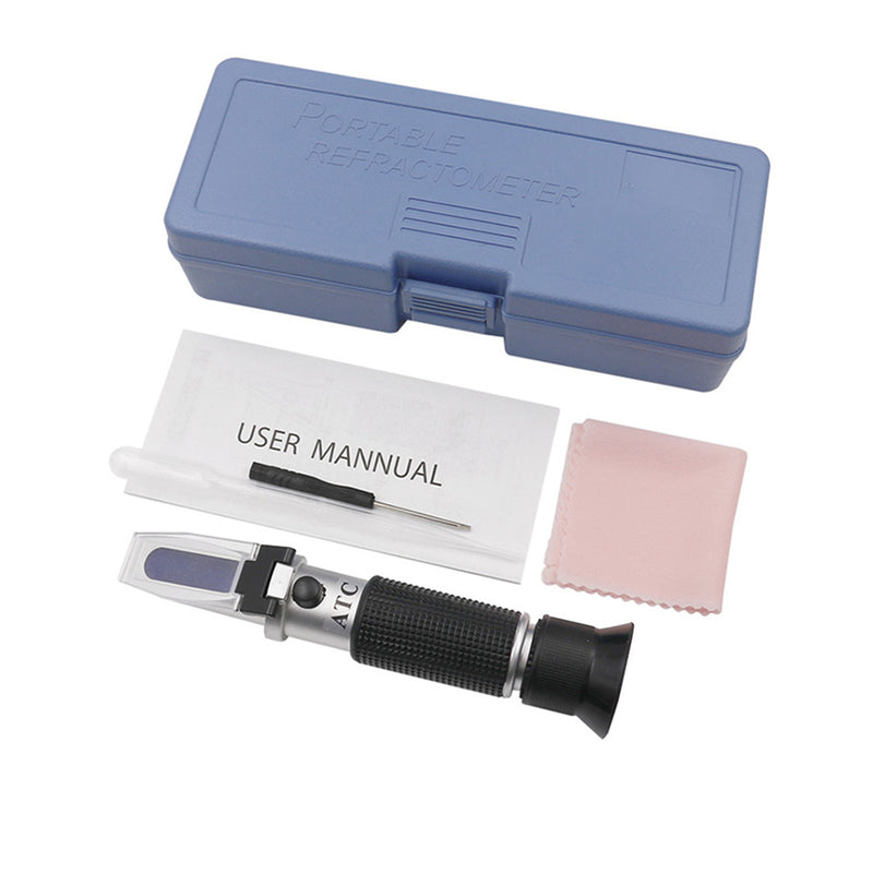 Cargue la imagen en el visor de la galería, [ATC] Fruit Brix Refractometer Auto Refractometer Sugar Concentration ATC Sweetness Tester Fruit Sugar Meter for Homebrew Honey Vegetables Range Brix 0-32% - Polar Tech Australia
