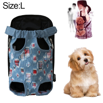 Front Pet Carrier Dog Backpack Bag, Size：L, Size：L - Polar Tech Australia