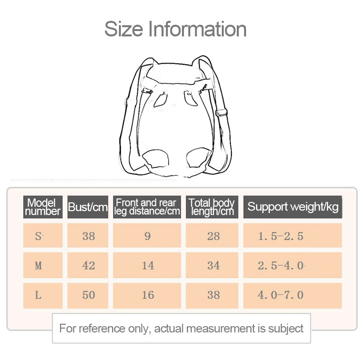 Load image into Gallery viewer, Front Pet Carrier Dog Backpack Bag, Size：L, Size：L - Polar Tech Australia
