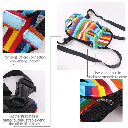 Front Pet Carrier Dog Backpack Bag, Size：L, Size：L - Polar Tech Australia