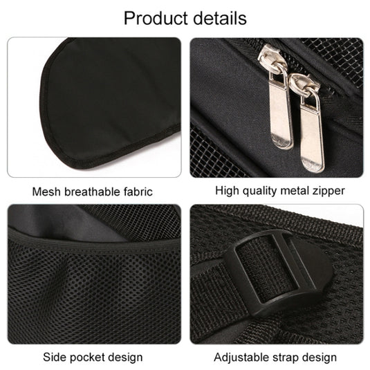 Portable Folding Nylon Breathable Pet Carrier Backpack, Size: 45 x 36 x 31cm, Size: 45 x 36 x 31cm Black, Size: 45 x 36 x 31cm Coffee, Size: 45 x 36 x 31cm Blue, Size: 45 x 36 x 31cm Red - Polar Tech Australia
