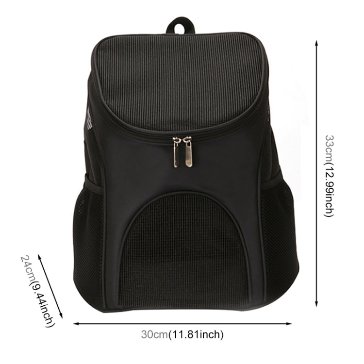 Load image into Gallery viewer, Portable Folding Nylon Breathable Pet Carrier Backpack, Size: 33 x 30 x 24cm, Size: 33 x 30 x 24cm Black, Size: 33 x 30 x 24cm Coffee, Size: 33 x 30 x 24cm Blue, Size: 33 x 30 x 24cm Red - Polar Tech Australia
