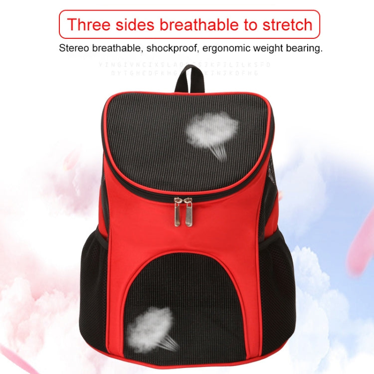 Load image into Gallery viewer, Portable Folding Nylon Breathable Pet Carrier Backpack, Size: 33 x 30 x 24cm, Size: 33 x 30 x 24cm Black, Size: 33 x 30 x 24cm Coffee, Size: 33 x 30 x 24cm Blue, Size: 33 x 30 x 24cm Red - Polar Tech Australia
