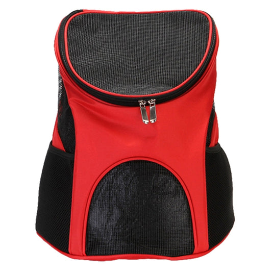 Portable Folding Nylon Breathable Pet Carrier Backpack, Size: 33 x 30 x 24cm, Size: 33 x 30 x 24cm Black, Size: 33 x 30 x 24cm Coffee, Size: 33 x 30 x 24cm Blue, Size: 33 x 30 x 24cm Red - Polar Tech Australia