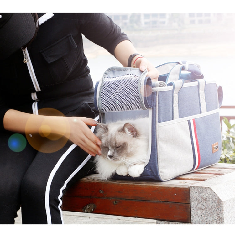 Load image into Gallery viewer, DODOPET Outdoor Portable Oxford Cloth Cat Dog Pet Carrier Bag Handbag Shoulder Bag, Size: 43 x 19 x 26cm, Size: 43 x 19 x 26cm - Polar Tech Australia
