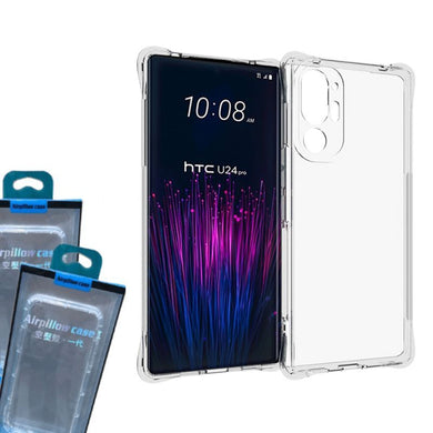 HTC U24 Pro AirPillow Cushion Clear Transparent Back Cover Case - Polar Tech Australia