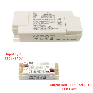 [LS-8-180][30-42V][180mA/8W] EAGLERISE Universal LED Driver & Power Supply (SAA Approved) - Polar Tech Australia