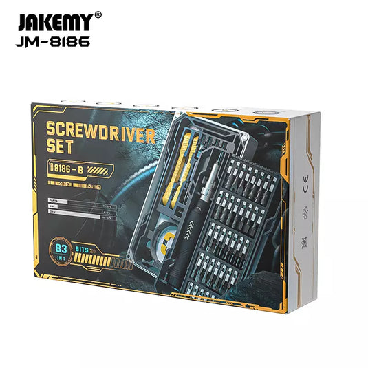 [JM-8186] JAKEMY 83-in-1 Magnetic Screwdriver Set - Polar Tech Australia