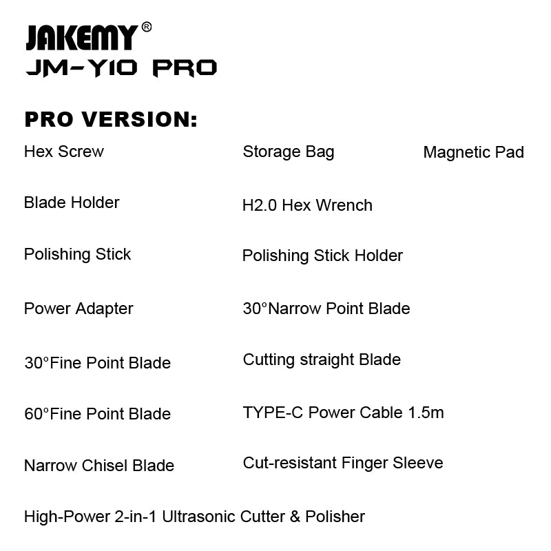 Cargue la imagen en el visor de la galería, JAKEMY 2-in-1 Ultrasonic Cutter &amp; Polisher – High-Power Precision Cutting and Polishing for Much Material
