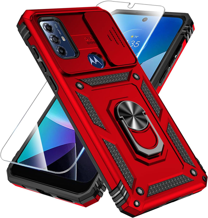 Load image into Gallery viewer, [Magnetic Ring Kickstand][Slide Camera Cover] Motorola Moto G Play 2023/Moto G Pure/Moto G Power 2022 - Shield Shockproof Rugged Heavy Duty Case - Polar Tech Australia
