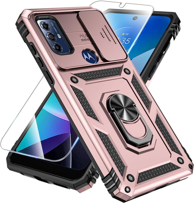 Load image into Gallery viewer, [Magnetic Ring Kickstand][Slide Camera Cover] Motorola Moto G Play 2023/Moto G Pure/Moto G Power 2022 - Shield Shockproof Rugged Heavy Duty Case - Polar Tech Australia
