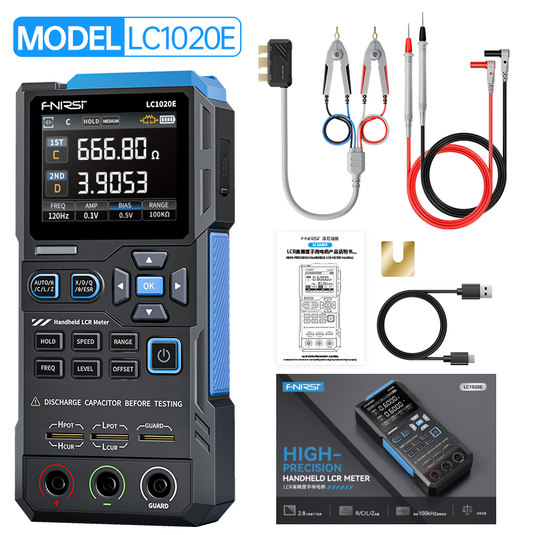 [LC1020E] FNIRSI High Precision Handheld Digital Bridge LCR ESR Tester