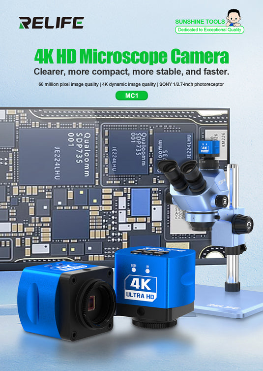 [MC1] RELIFE 4K HD Microscope Camera - Polar Tech Australia