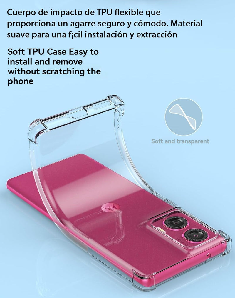 Load image into Gallery viewer, Motorola Edge 50 Fusion  - AirPillow Cushion Transparent Soft Clear TPU Four Corners Protective Case - Polar Tech Australia

