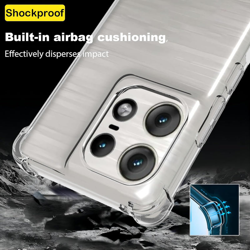 Load image into Gallery viewer, Motorola Moto Edge 50/50 Pro  - AirPillow Cushion Transparent Soft Clear TPU Four Corners Protective Case - Polar Tech Australia
