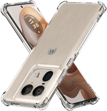 Motorola Moto Edge 50 Ultra/X50 Ultra - AirPillow Cushion Transparent Soft Clear TPU Four Corners Protective Case - Polar Tech Australia