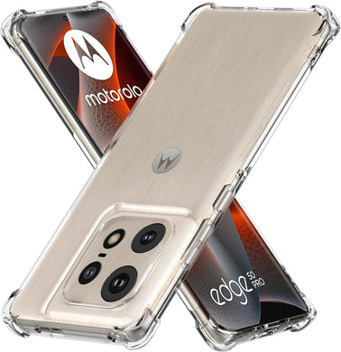 Motorola Moto Edge 50/50 Pro  - AirPillow Cushion Transparent Soft Clear TPU Four Corners Protective Case - Polar Tech Australia