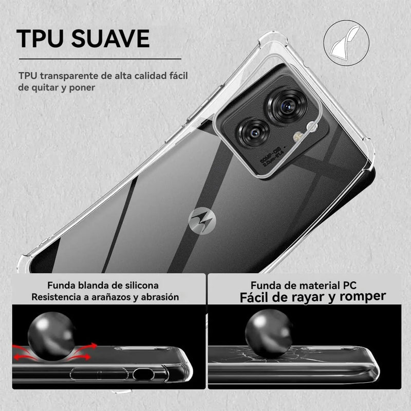 Load image into Gallery viewer, Motorola Moto Edge 40/Edge 2023  - AirPillow Cushion Transparent Soft Clear TPU Four Corners Protective Case - Polar Tech Australia
