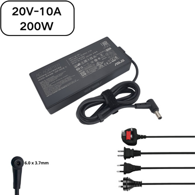 [20 V-10 A/200 W] [6,0 x 3,7] ASUS Rog pour ordinateur portable de jeu PC de bureau adaptateur d'alimentation secteur chargeur