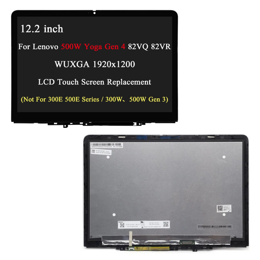[With Bezel Frame] Lenovo 500w Yoga Gen 4 Laptop 82VR 12.2" 12.2 Inch Series - Laptop Touch Digitizer Display LCD Screen Assembly