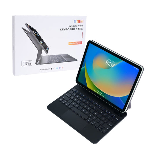 [KIBO Magic Keyboard] Apple iPad Pro 13-inch M4 (2024) - Precision Multi-Touch Trackpad Magnetic Smart Wireless Keyboard Case With Backlit