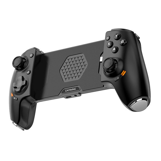 AB01 Wireless Game Controller for Switch & iOS Hall Effect Joystick 6-Axis Gyro Turbo Programmable Dual Vibratio