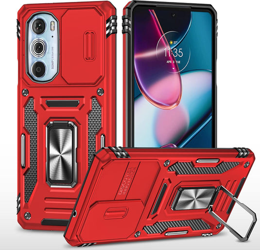 [Magnetic Ring Kickstand][Camera Cover] Motorola Moto Edge 30 Pro/Edge Plus 2022 - Shield Shockproof Rugged Heavy Duty Case - Polar Tech Australia