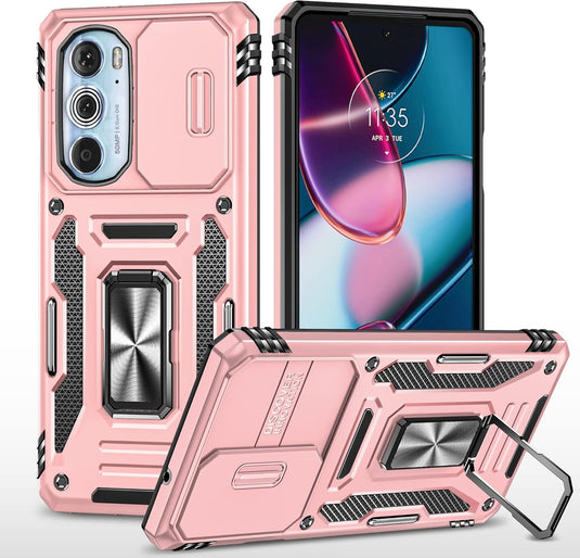 [Magnetic Ring Kickstand][Camera Cover] Motorola Moto Edge 30 Pro/Edge Plus 2022 - Shield Shockproof Rugged Heavy Duty Case - Polar Tech Australia