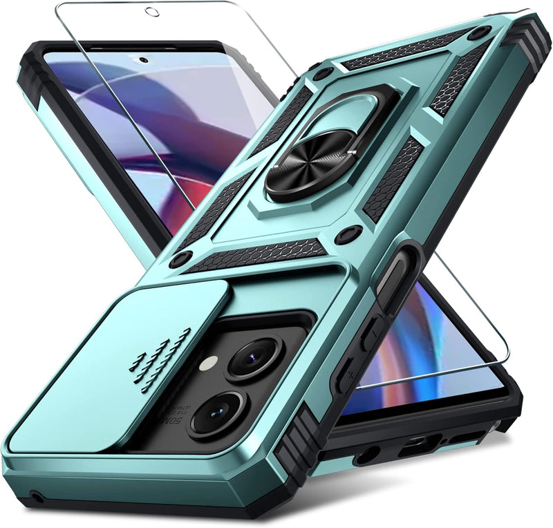 Load image into Gallery viewer, [Magnetic Ring Kickstand][Slide Camera Cover] Motorola Moto G Stylus 5G 2024 - Shield Shockproof Rugged Heavy Duty Case - Polar Tech Australia
