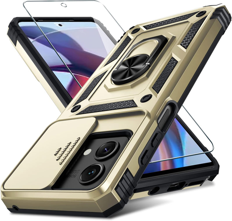 Load image into Gallery viewer, [Magnetic Ring Kickstand][Slide Camera Cover] Motorola Moto G Stylus 5G 2024 - Shield Shockproof Rugged Heavy Duty Case - Polar Tech Australia
